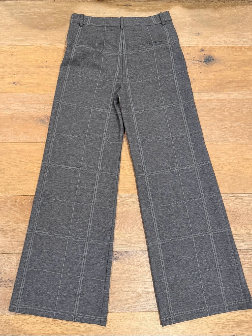 THEORY Terena Grey Multi Reagan Knit Wide Leg Trousers Women’s Size 8 NWT - Picture 2 of 13